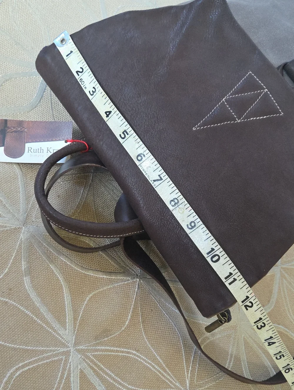 NWT, Ruth Kraus Waxed Canvas And Leather Backpack!